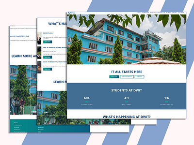 College Website UI branding ui