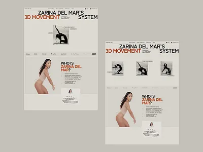 Fitness Influencer Website | Web design and development creative custom website design fitness influencer minimal minimalist website modern website ui uiux web development webdesign webflow webflow development website