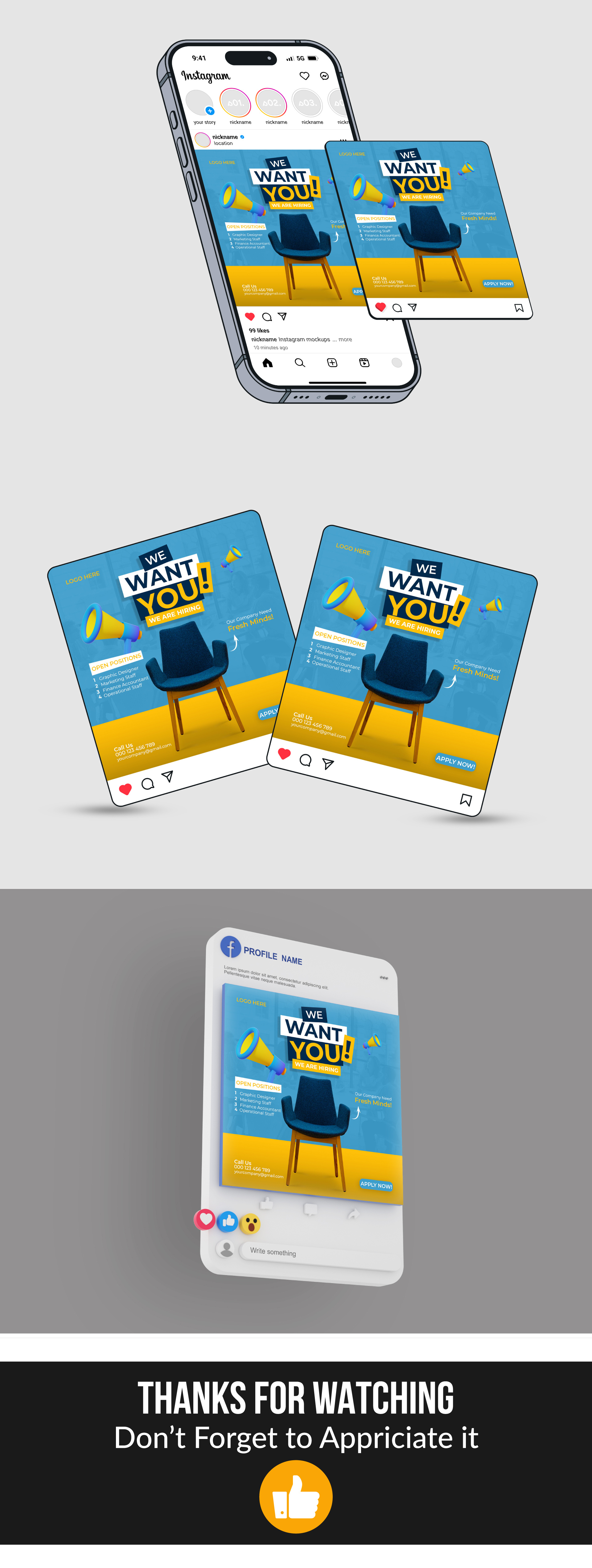 Hiring Social Media Post Design advertising branding design graphic designer hiring hiring post design post social media social media post socialmedia