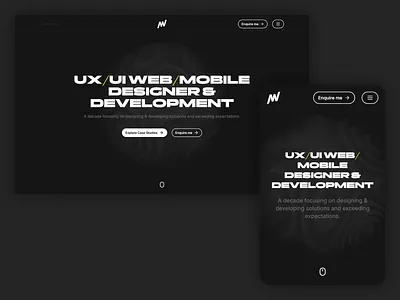 Portfolio brand identity branding design development ui wordpress