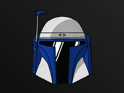 Star Wars Helmet : Jango Fett drawing fan art helmet illustration star wars