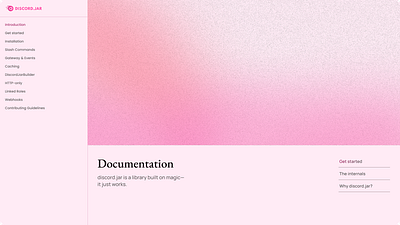 discord.jar Docs api library branding development graphic design ui web design