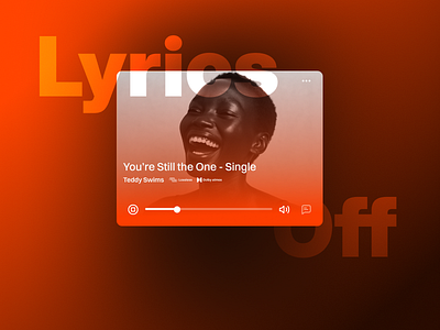 UI Music Card app branding design ui ux website design