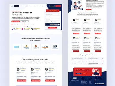Essay Writers - Figma Design development figma create figma design figma tools figma website homepage landing page ui ui designs ui ux design ui ux websites user experience ux designs web web page web site webite development website design