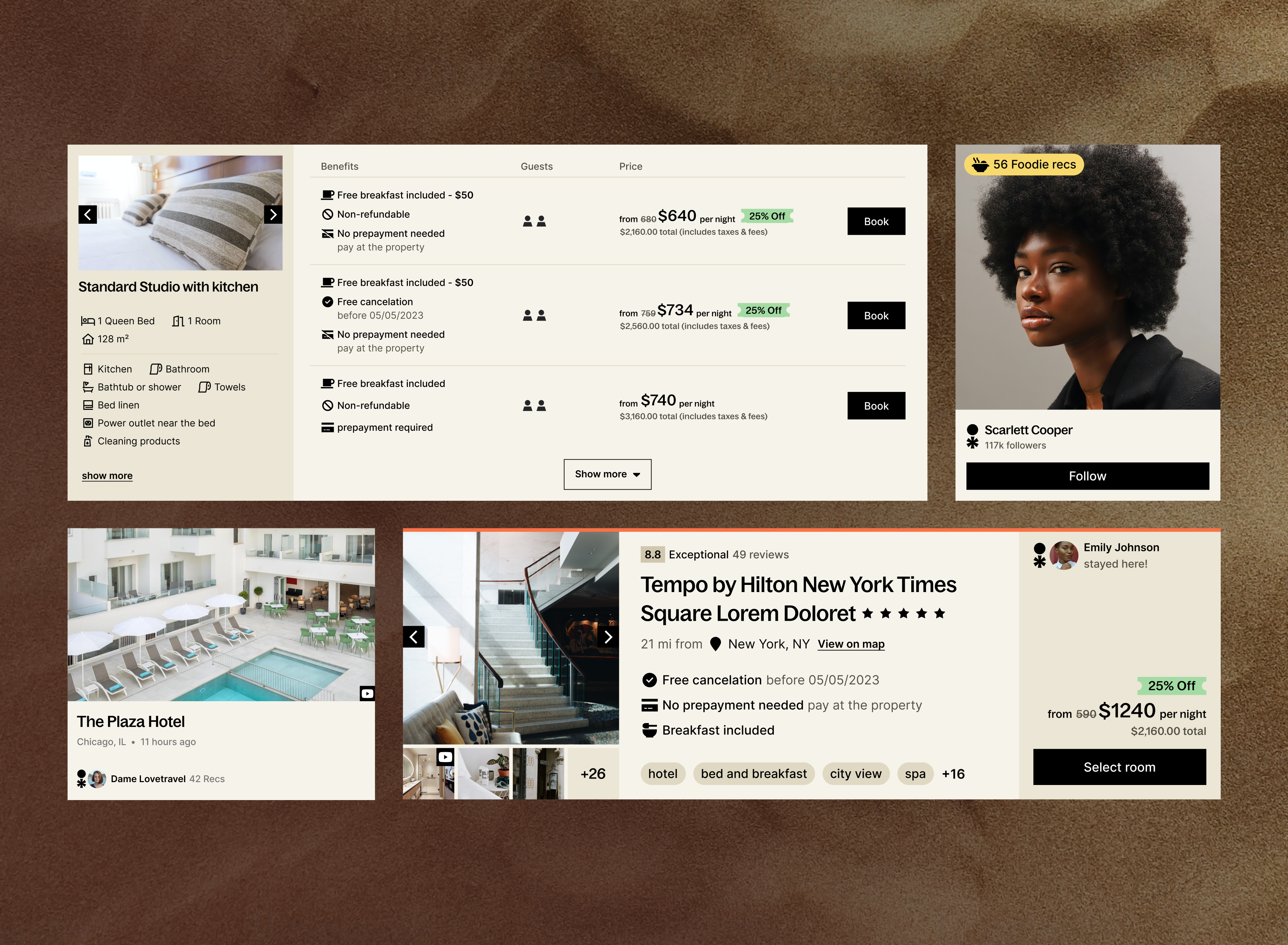 Plannin Components destination explorer experience design interface design product branding responsive design travel app travel platform ui ux visual design web components web design