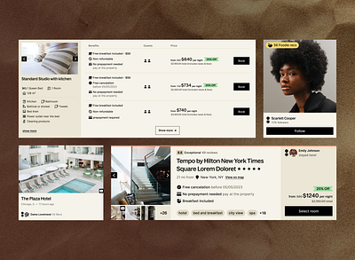 Travel Portal Components destination explorer experience design interface design product branding responsive design travel app travel platform ui ux visual design web design