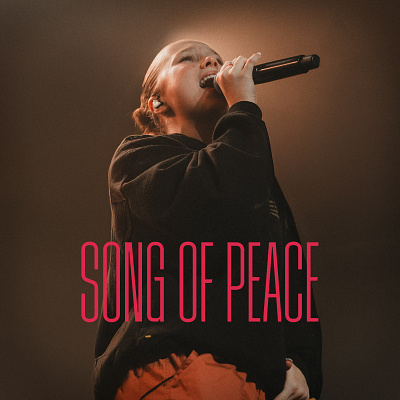 Song Of Peace Album Cover branding design graphic design illustration typography