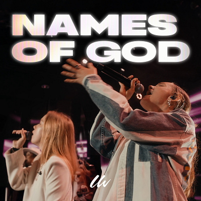 Names Of God album cover graphic design illustration logo typography