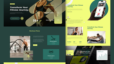 Fitness Modern Website fitness fitnessdesign fitnesswebsitedesign graphic design humanexperience landingpage landingpagedesign moderndesign uidesign uiux userinterface uxdesign websitedesign