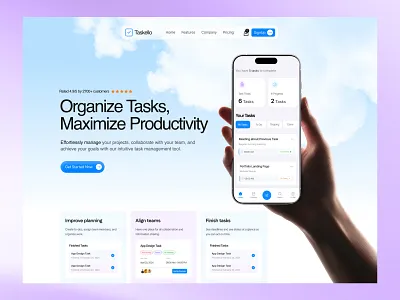Taskello branding task mangement web task web task website team management ui uiux web design webdesign website design work management