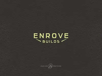Enrove builds logo design bold branding bold logo brand identity branding build logo custom trailer design method enrove builds entrepreneur logo design