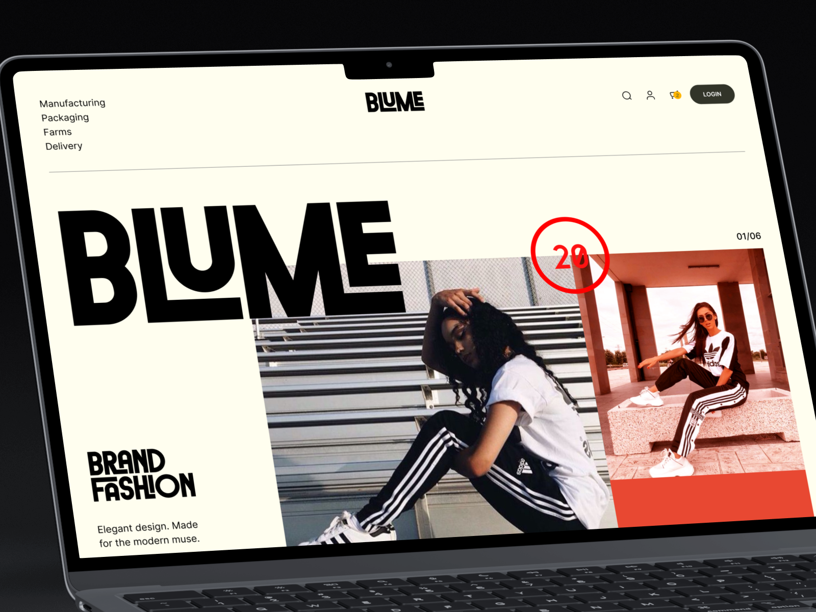 🖤 BLUME – Bold Fashion Brand Website Concept branding clean design e commerce ecommerce editorial homepage landing landing page minimal modern shopify shopify designer store ui web web design website