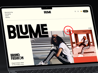🖤 BLUME – Bold Fashion Brand Website Concept branding clean design e commerce ecommerce editorial homepage landing landing page minimal modern shopify shopify designer store ui web web design website