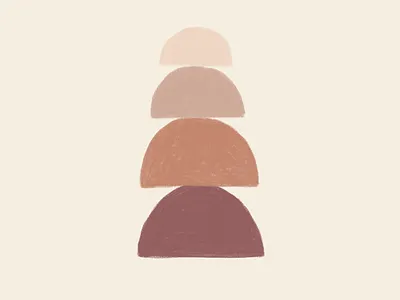 Balance brushes color illustration