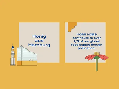 Mors Mors - Honig aus Hamburg branding graphic design honey honey brand honig illustration illustrator packaging vector