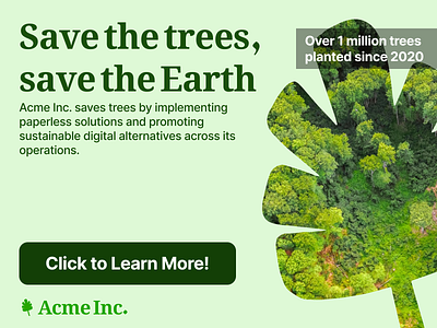 Save the trees concept