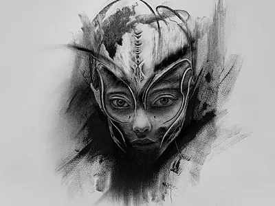 Unknown Charcoal Drawing art arte charcoal desenho dibujo drawing