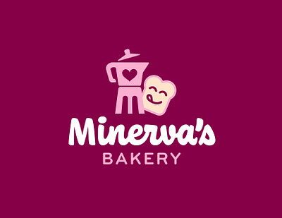 Minerva's Bakery bakery graphic design logo marketing rebranding social media tabletent