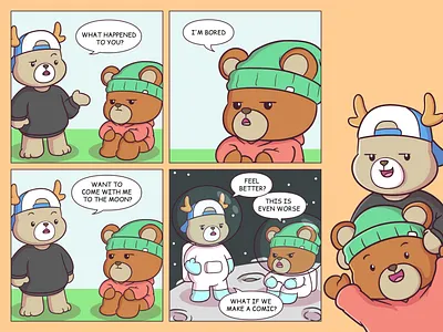 Funny Animal Stories want to go to the moon humor