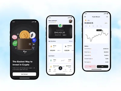 Crypto Wallet & Transaction UI Design appui crypto wallet crypto wallet ui cryptoapp cryptowallet darkmodeui digital vault figma financeapp interfacedesign mobile app mobile ui photoshop transaction ui uidesign ux uxdesign