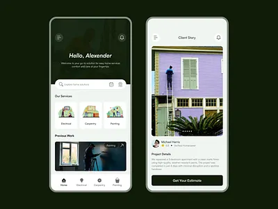 Home Service App UI/UX Design homeserviceux uiuxforapps