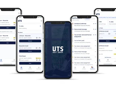 UTS Homes custom software flutter mobile application ui ux