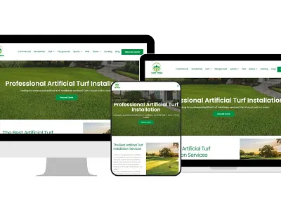 Turf Pros ui ux website