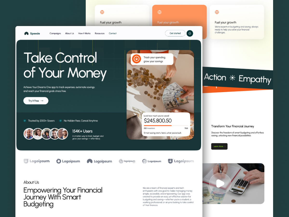 Example of Landing Page Wordpress Development