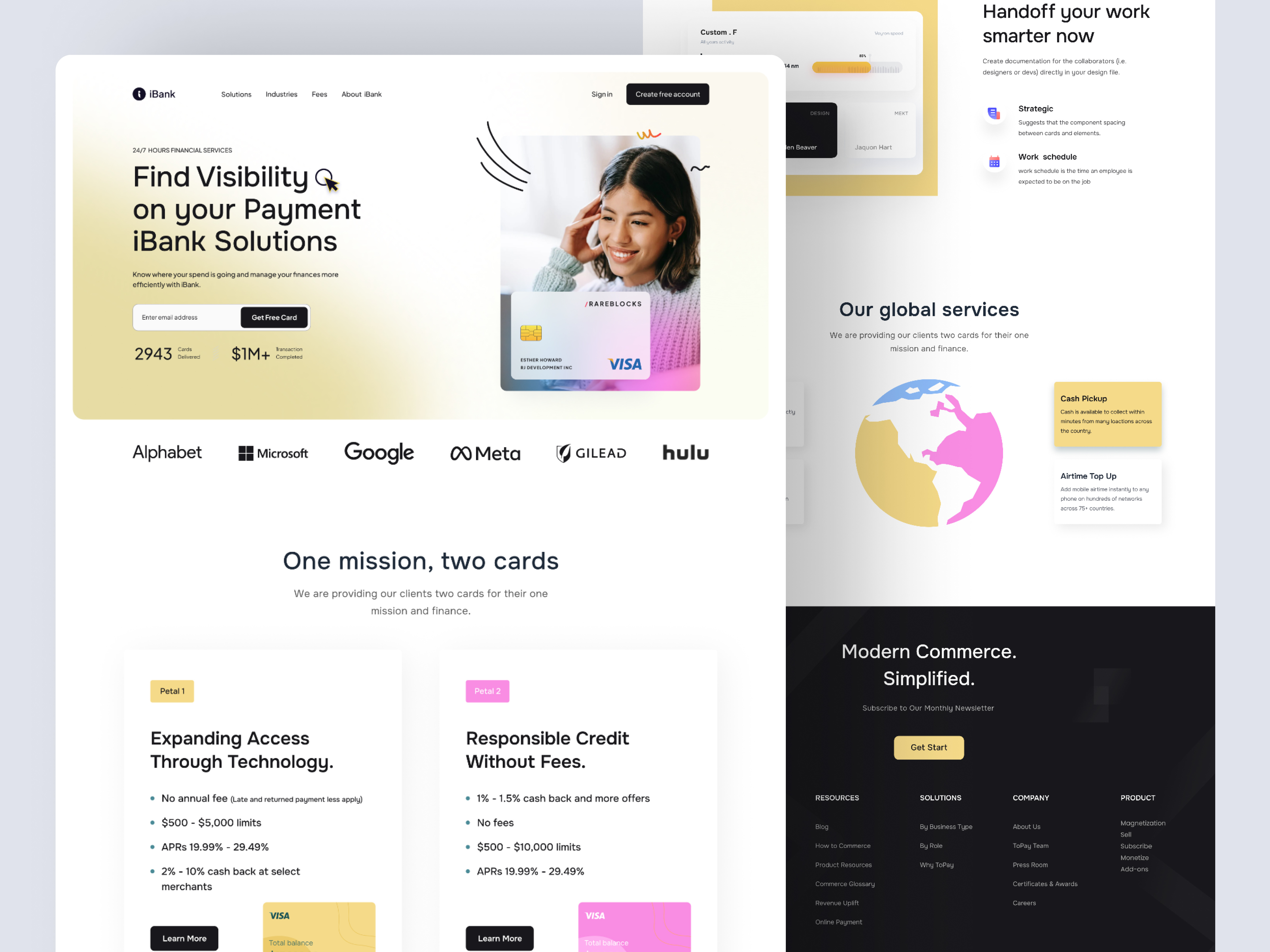 Finance Banking Website Design banking solution banking website card payment finance bank finance control financial payment fintech website minimal design payment saas banking website saas products saas project saas website trending design ui uiux ux web