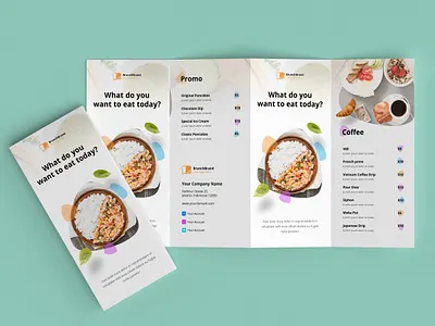 I will design bifold, trifold brochure and catalog 3 fold brochure branding brochure design food card food menu menu card poster trifold brochure