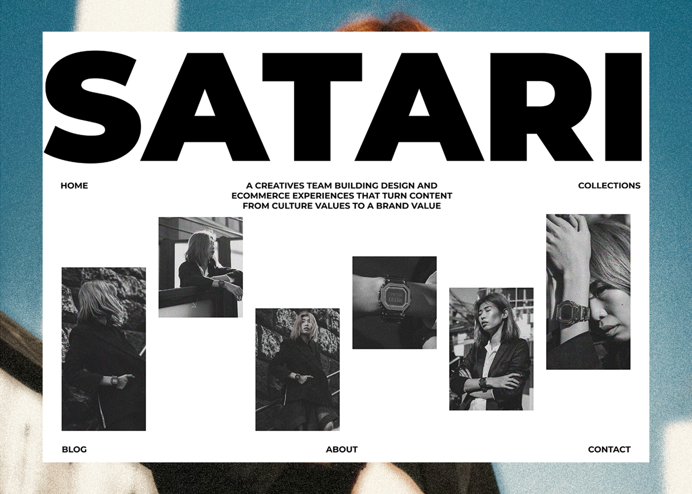 ⋆ SATARI ⋆ | PHOTOGRAPY LANDING PAGE antidesign art branding graphic design landing page photography photography website portfolio portofolio ui