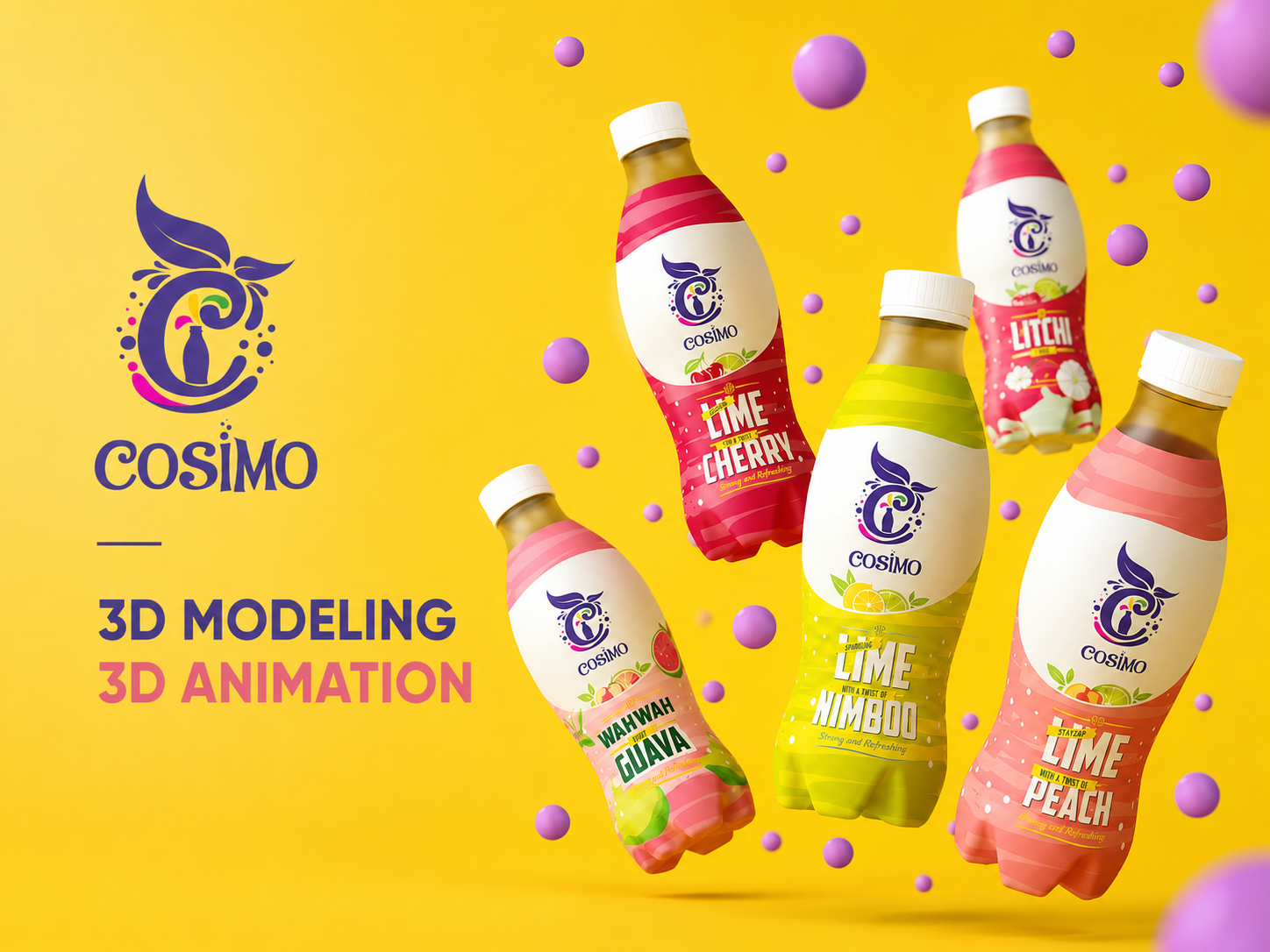 Cosimo - 3D Model 3d 3d model animation branding graphic design logo motion graphics