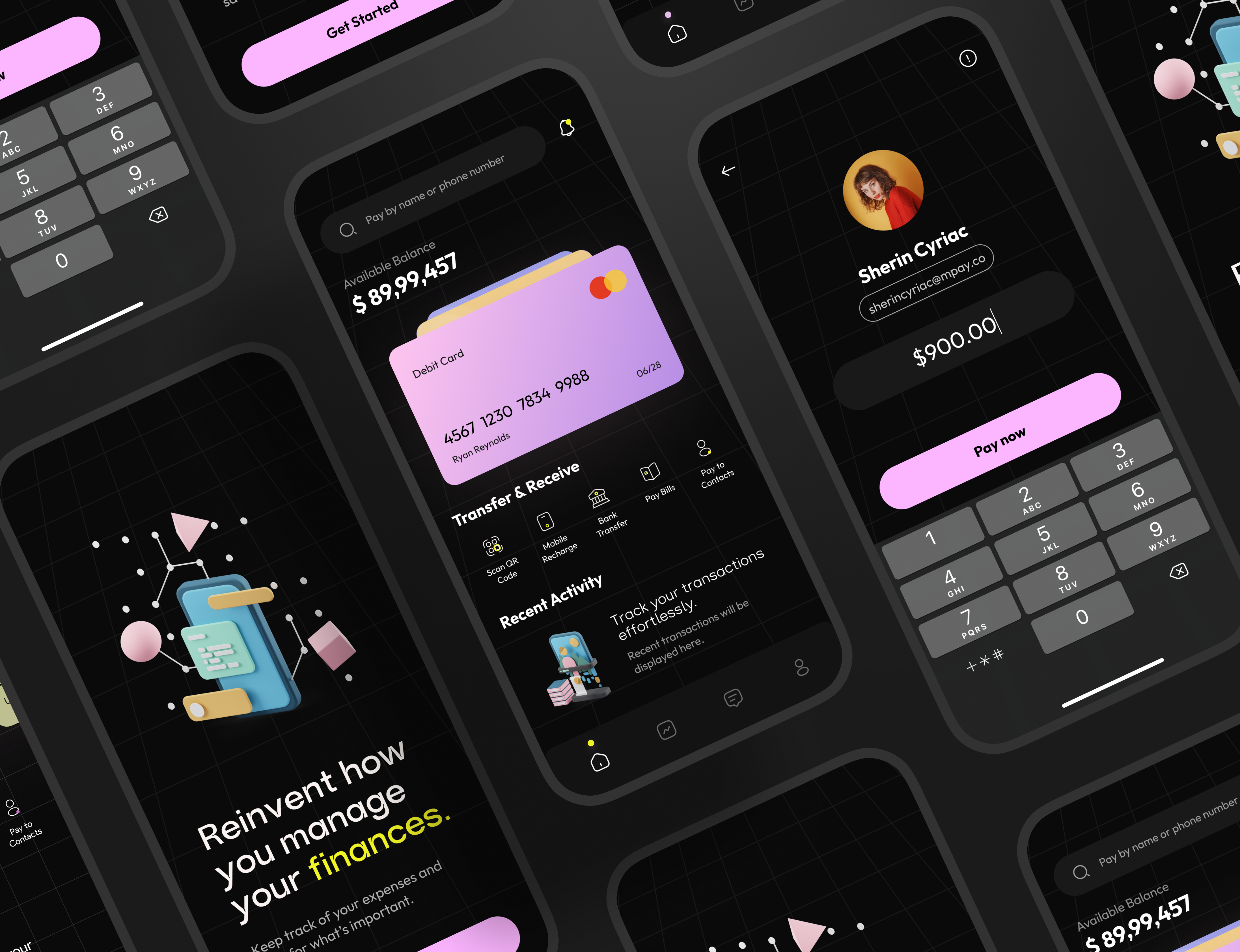 MPAY - Reinvent Payments app design dark ui expense tracker finance app finance ux futuristic design interaction design minimal design mobile app design mobile banking modern ui money transfer mpay neumorphism payment app product design ui design ui inspiration ux design