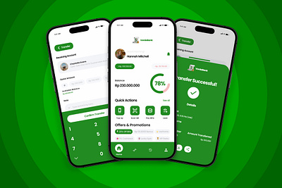 VerdeBank – Smart Finance & Banking App UI Kit app application apps banking design digital ewallet finance financial fintech illustration layout mobile modern money payment technology ui ux wallet