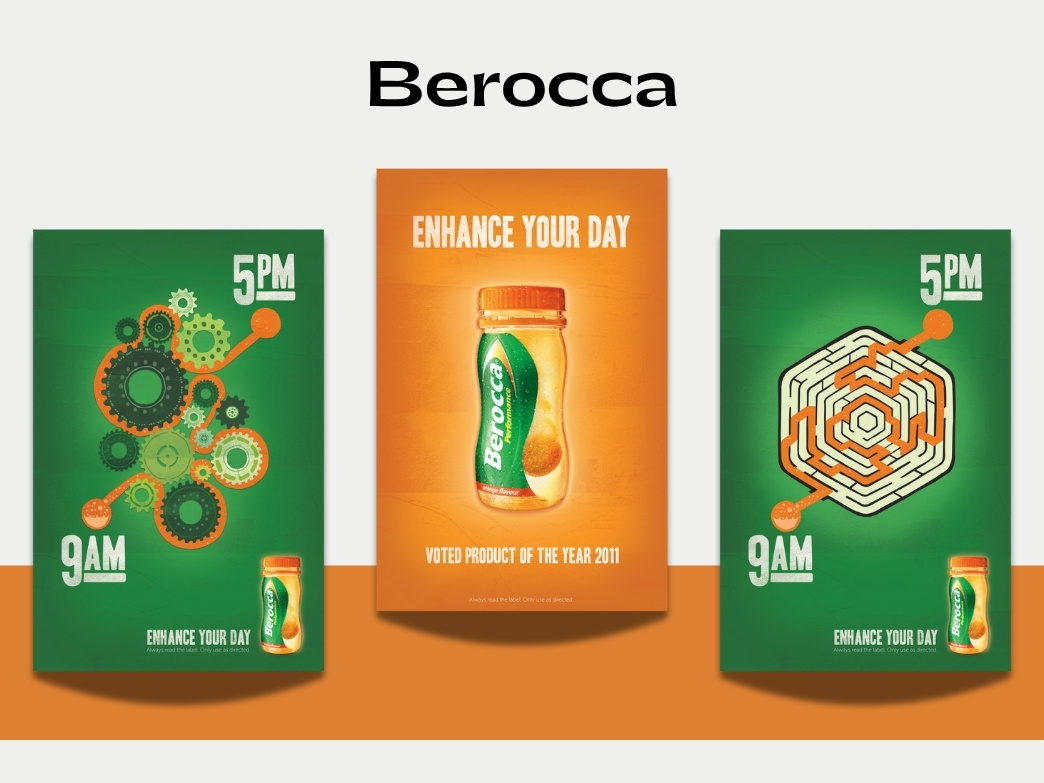 Berocca - Banner Design animation banner design branding graphic design logo motion graphics poster design