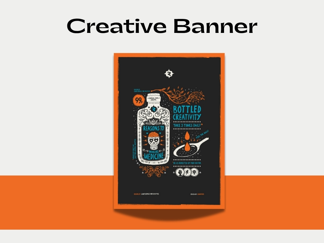 Creative Banner Design animation banner design branding design graphic design logo motion graphics poster design