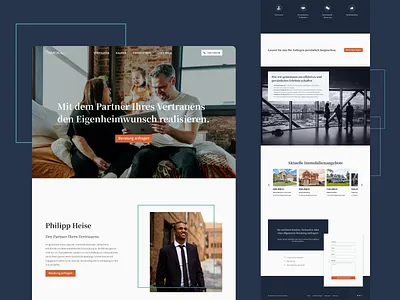 Real Estate Agent Landing page UI concept about section cta section design graphic design hero section interface investment landing page pangoon pangoonwork real estate real estate agent ui ux web