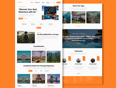 Travel website design travel website design