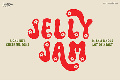 YJC Jelly Jam Font branding font