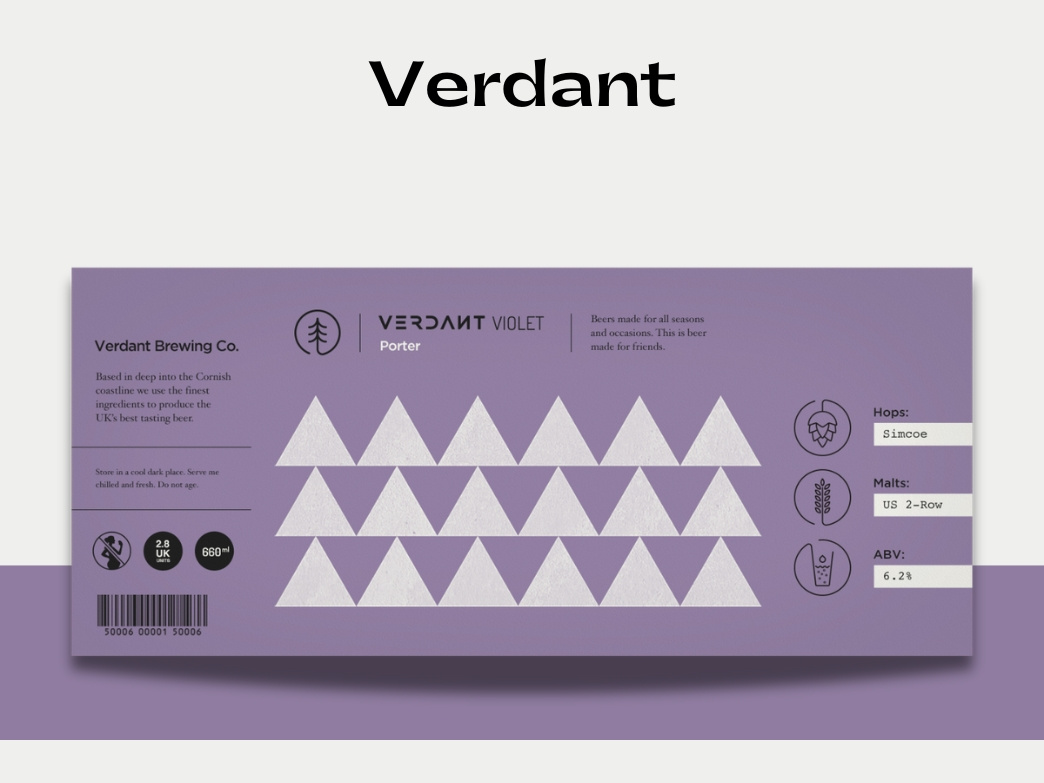 Verdant - Label Design animation branding design graphic design illustration label design logo motion graphics photoshop