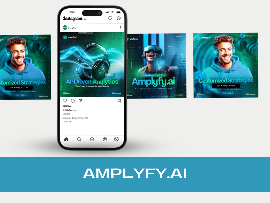 amplyfy.ai - Post Design animation branding design graphic design illustration logo motion graphics photoshop post design