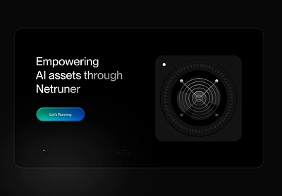 Let's Running!-A Cross-Chain Protocol Platform animation hero ui