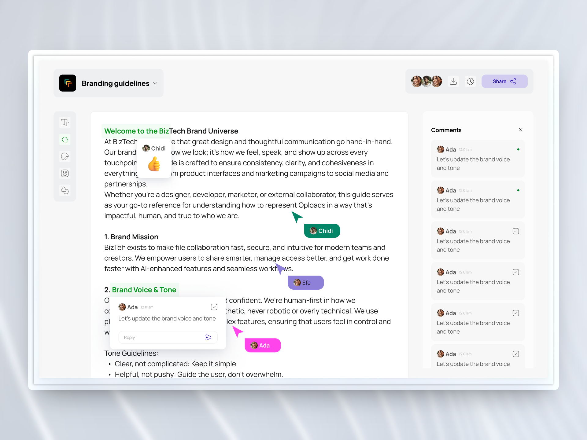 Example of Web App Design