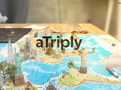 aTriply Logo Launch — Where Travel Meets Imagination animation branding clean branding design landing logo productdesign ui uiux