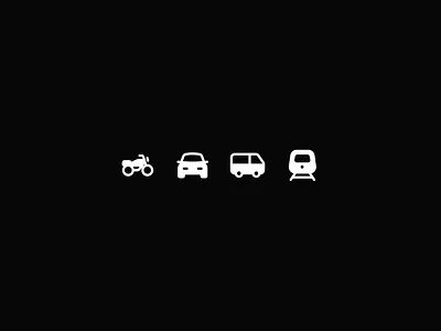 Vehicles Bold icons branding bus car design icon icondesign iconography iconpack icons iconset illustration ui vehicle
