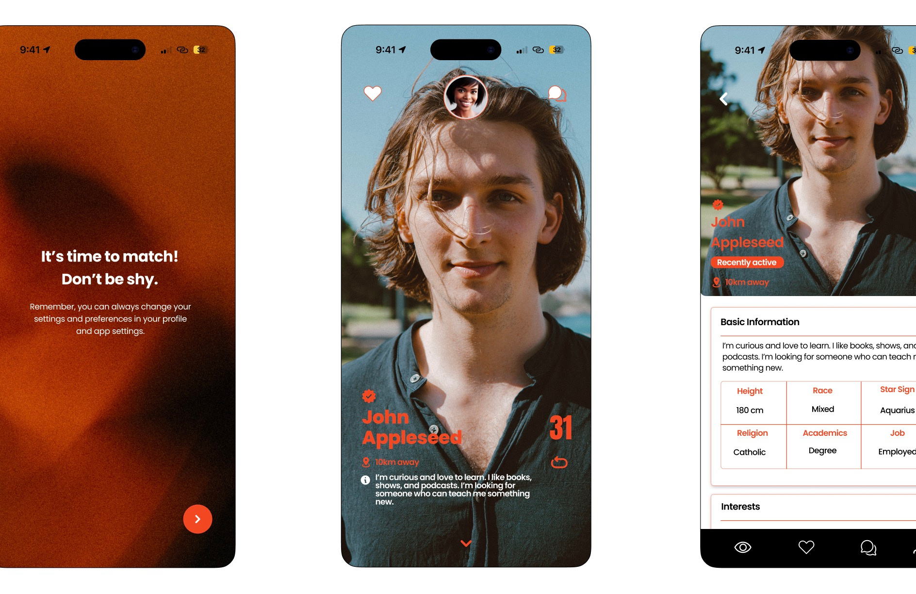 Mjolo Dating App UI Concept apps design figma ui ux