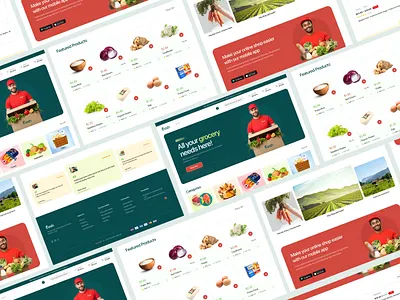 Ecommerce Grocery Shopping Website e commerce ecommerce website food food dashboard food delivery food website grocery grocery product grocery webdesign grocery website landingpage minimal online grocery product design shop store uiux web website