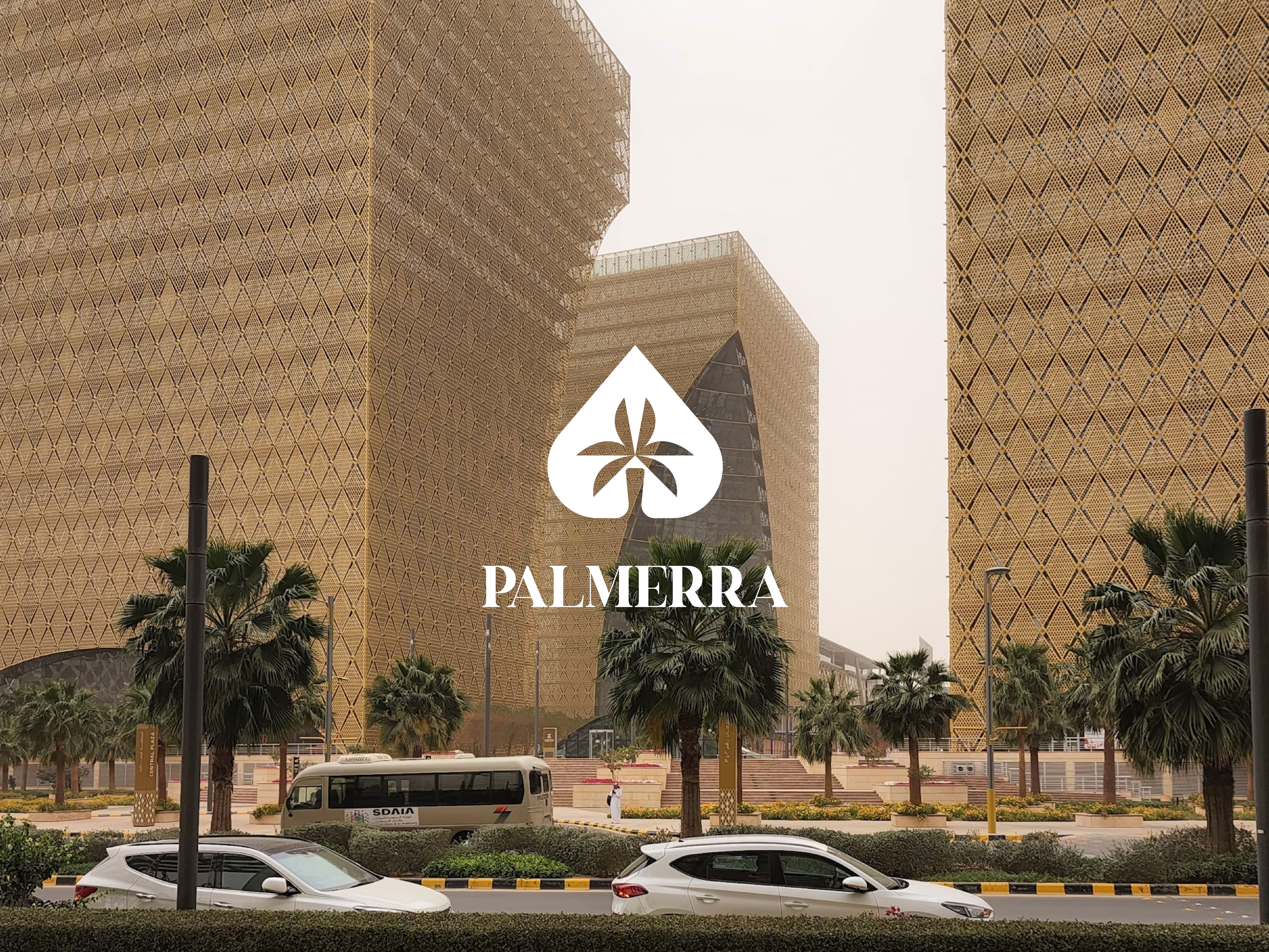 Example of Palmerra - Luxury Lifestyle Resort Logo Design