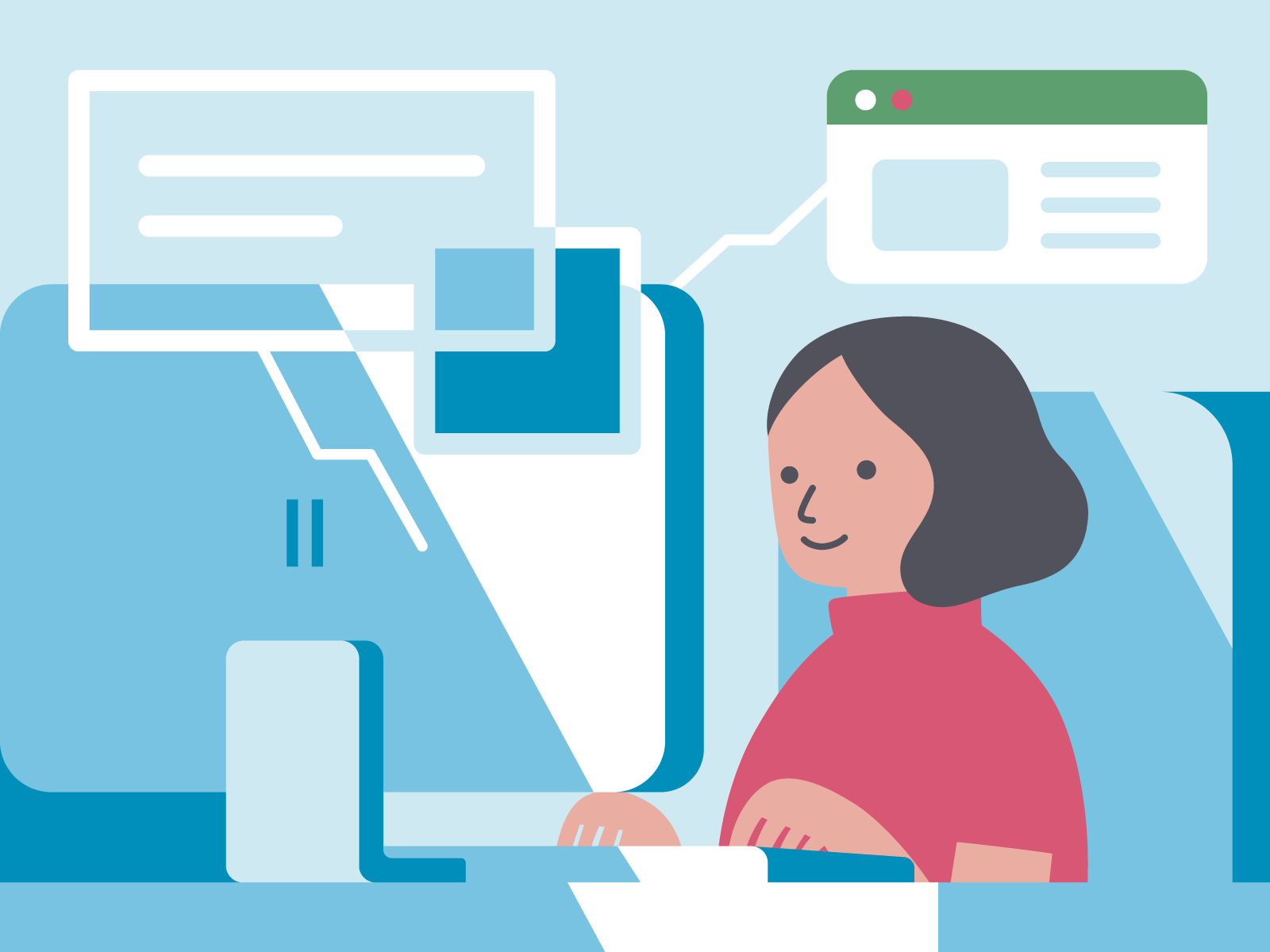 Key Visual For Privacy Center flat design flat illustration graphic design illustration infographic ui design vector website