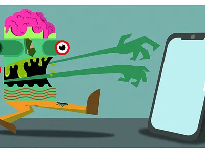 Social zombies 2dillustration characterdesign graphic design illustration vector